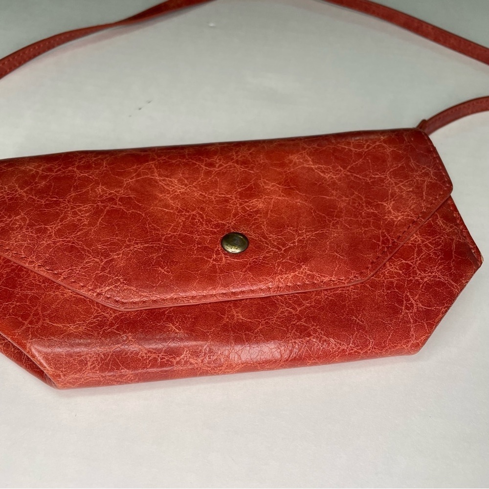 Anthropologie Red Crossbody Bag with Tassel Detail